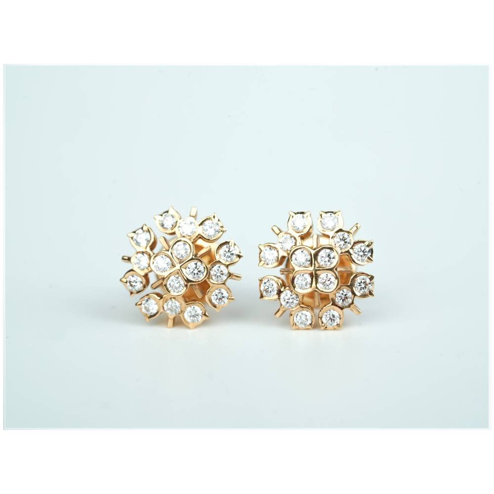 FloraNova Premium Cluster Earrings