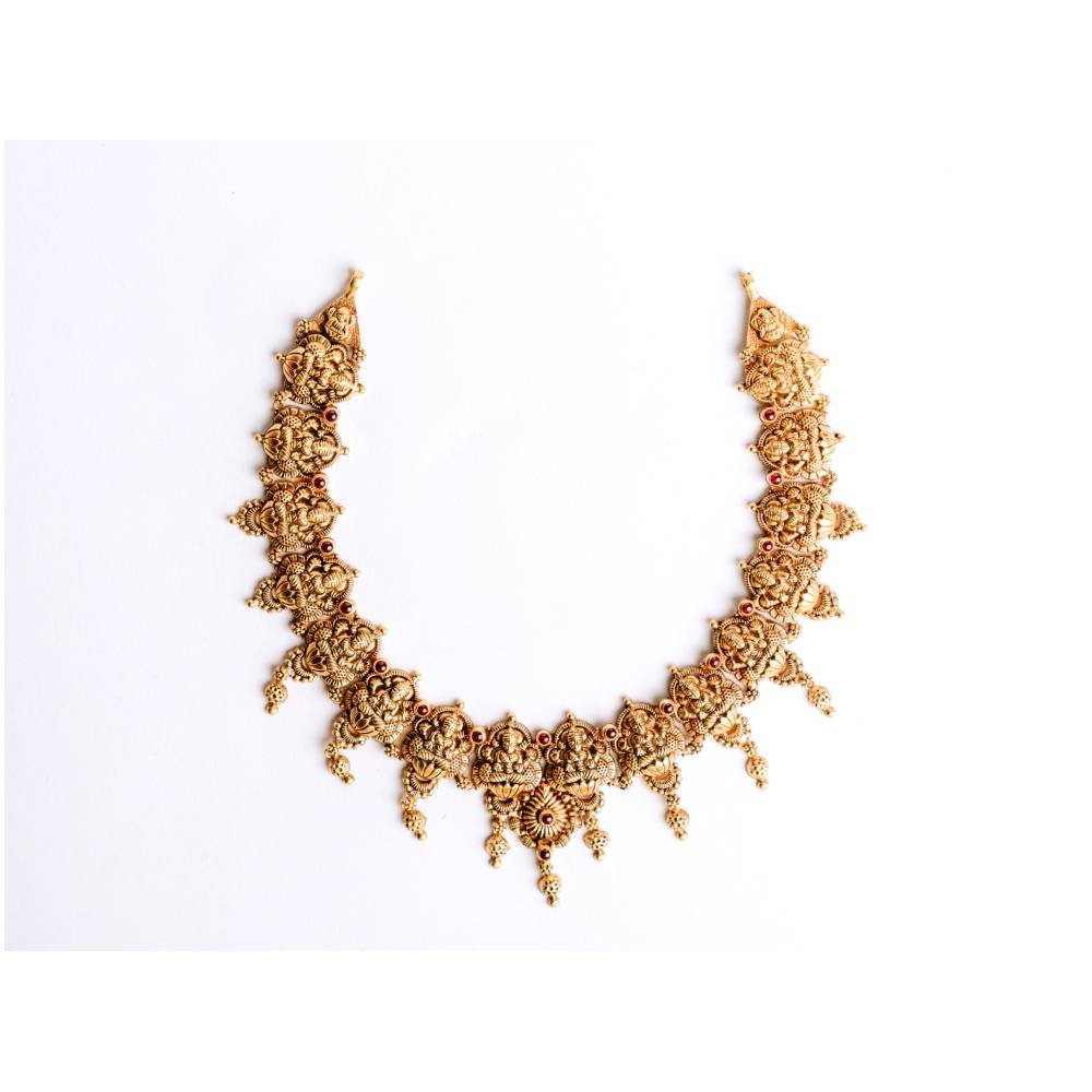 Antique Lakshmi Temple Choker Necklace