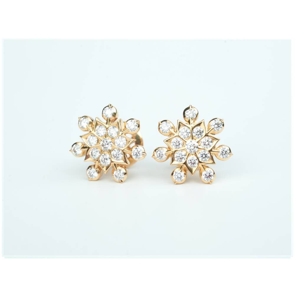 TwinklePetal Cluster Earrings
