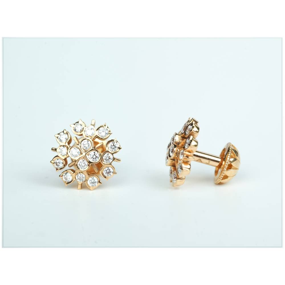 FloraNova Premium Cluster Earrings