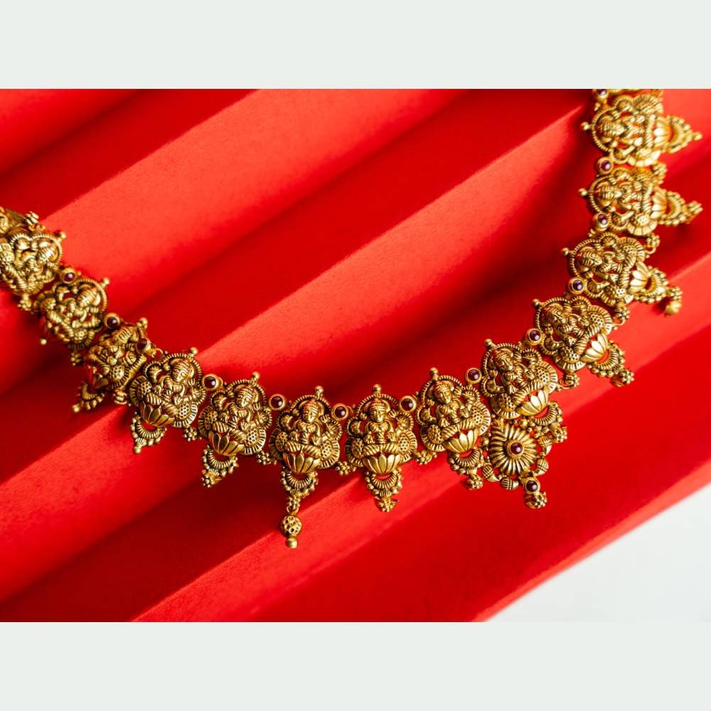 Antique Lakshmi Temple Choker Necklace