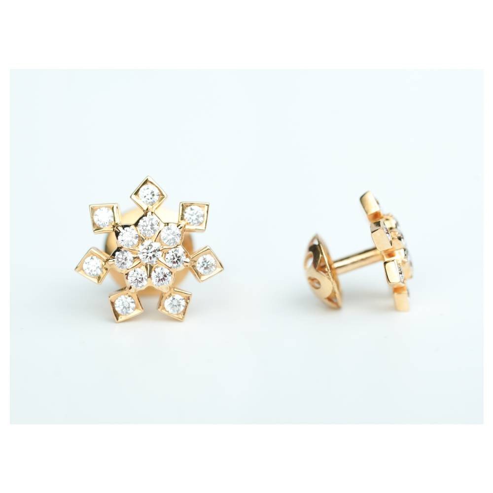 Prismatic Petal Sparkle Earrings