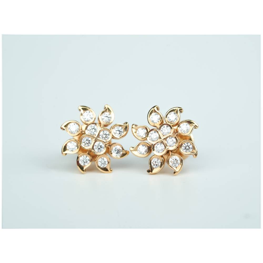 Luxe DewDrop Floral Earrings
