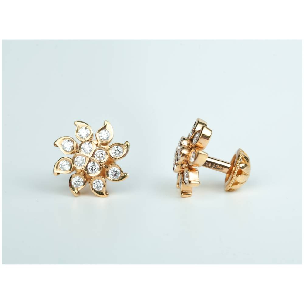 Luxe DewDrop Floral Earrings