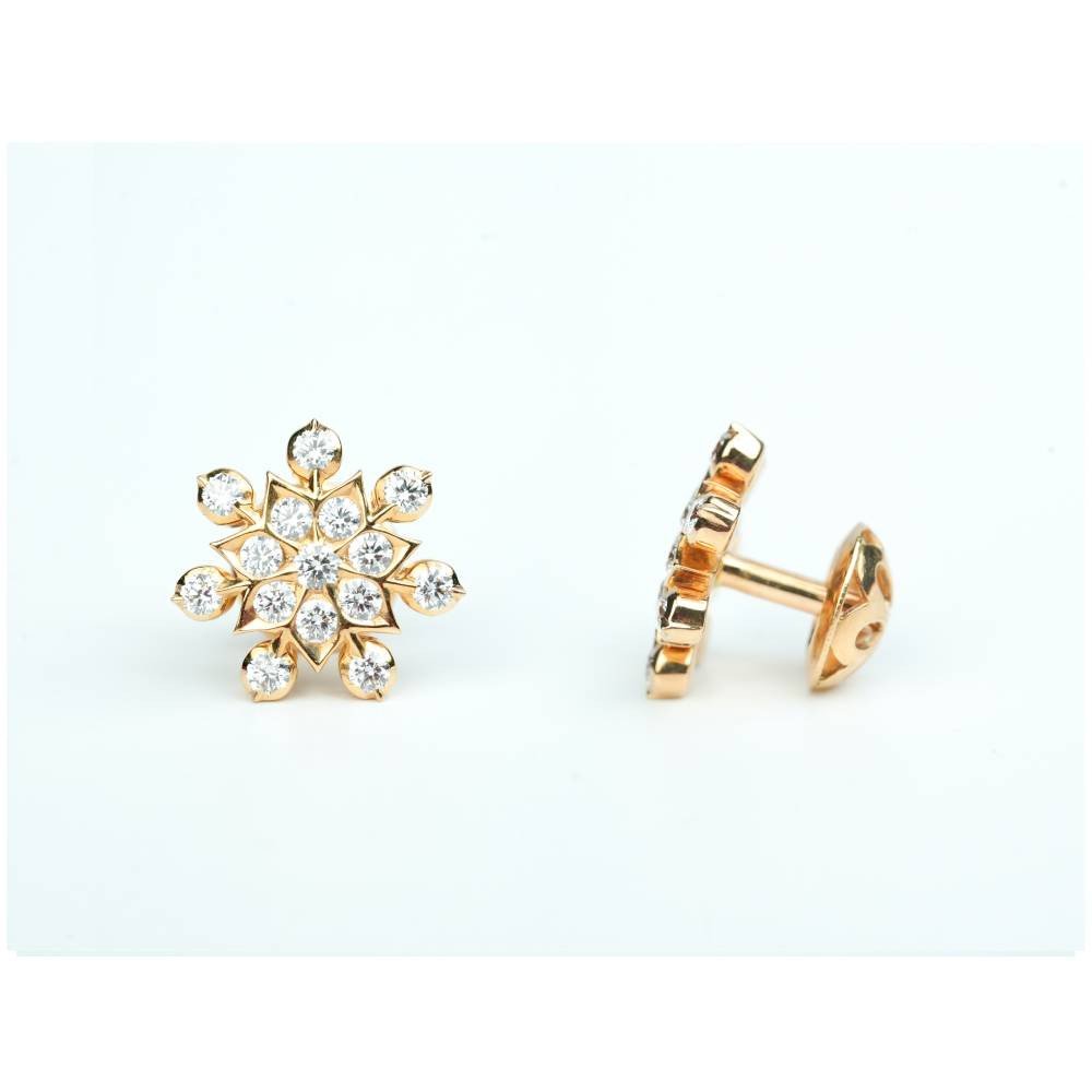 TwinklePetal Cluster Earrings